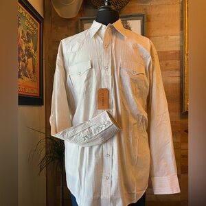 Two-Stripe Check Shirt